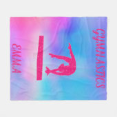 GYMNASTICS GYMNAST FLEECE BLANKET PERSONALISIERT! (Vorderseite (Horizontal))