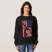 gymnastics gymnsatics US flag gymnastics coach spo Sweatshirt (Vorne ganz)