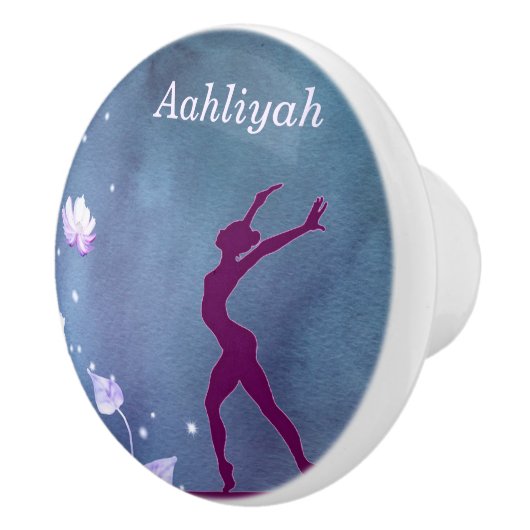 Gymnastics "I Love Gymnastics" Keramikknauf (Rechts)