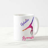 Gymnastics Kickover Pink Purple Personalized Kaffeetasse (VorderseiteRechts)