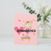 GYMNASTICS - Liebe Gymnastik - Hemden und Geschenk Postkarte (Stehend Vorderseite)
