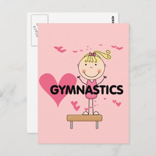 GYMNASTICS - Liebe Gymnastik - Hemden und Geschenk Postkarte (Vorne/Hinten)