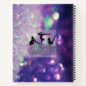 GYMNASTICS Lila SpiralNotebook Notizblock (Rückseite)
