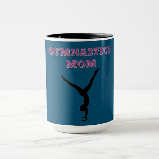 GYMNASTICS MAMA Kaffee Tasse. Tasse (Zentrum)