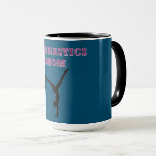 GYMNASTICS MAMA Kaffee Tasse. Tasse (VorderseiteRechts)