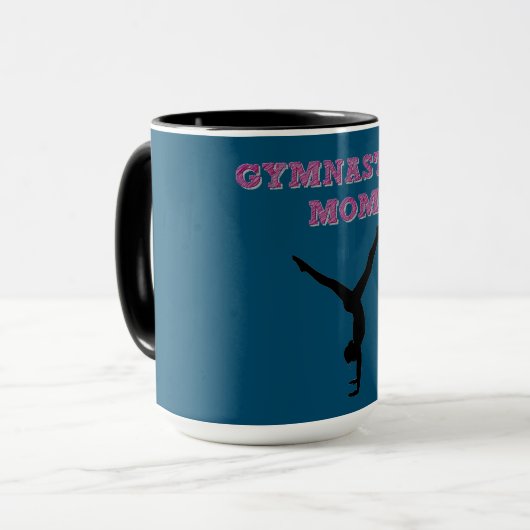 GYMNASTICS MAMA Kaffee Tasse. Tasse (Vorderseite Links)