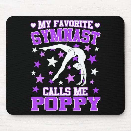 Gymnastics My Favorite Gymnast Calls Me Ppy Mousepad (Vorne)