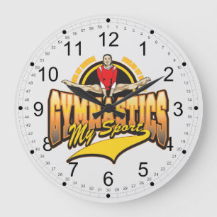Gymnastics My Sport Große Wanduhr
