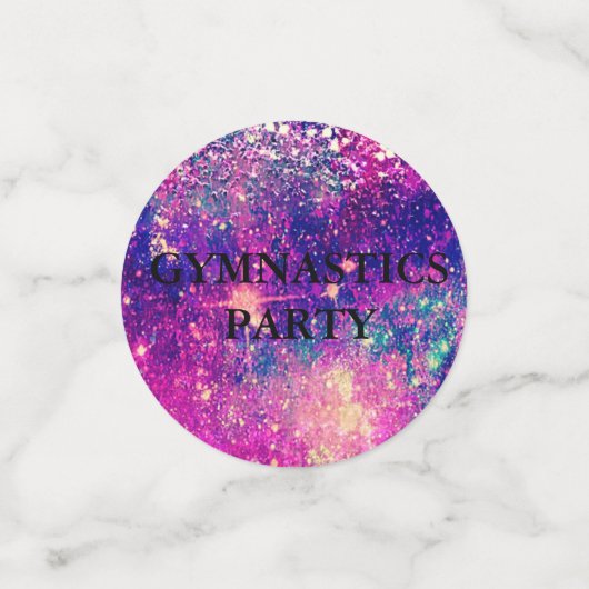 GYMNASTICS-PARTY KONFETTI (Klein Vorderseite)