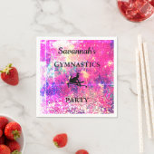 GYMNASTICS PARTY Personalisiertes Set von 50 NAPKI Serviette (Beispiel)