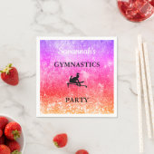 GYMNASTICS PARTY Personalisiertes Set von 50 NAPKI Serviette (Beispiel)