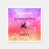 GYMNASTICS PARTY Personalisiertes Set von 50 NAPKI Serviette (Vorderseite)
