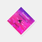 GYMNASTICS PARTY Personalisiertes Set von 50 Serviette (Ecke)