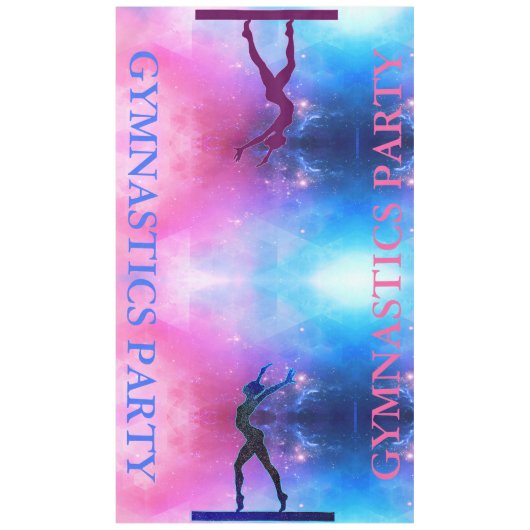 GYMNASTICS PARTY TABLECLOTH TISCHDECKE (Vorderseite)