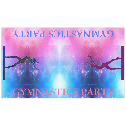 GYMNASTICS PARTY TABLECLOTH TISCHDECKE (Vorderseite (Horizontal))
