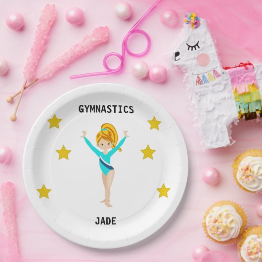 GYMNASTICS PARTY TELLER FÜR MÄDCHEN PERSONALISIER (Party)