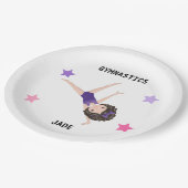 GYMNASTICS PARTY TELLER FÜR MÄDCHEN PERSONALISIER (Schrägansicht)