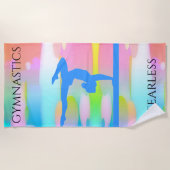 GYMNASTICS PASTEL CAMOUFLAGE BEACH TOWEL! STRANDTUCH (Vorderseite)