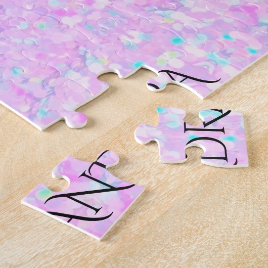 GYMNASTICS Pastellpuzzle mit personalisiertem Name Puzzle (Seite)