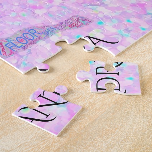 GYMNASTICS Pastellpuzzle mit personalisiertem Name Puzzle (Seite)