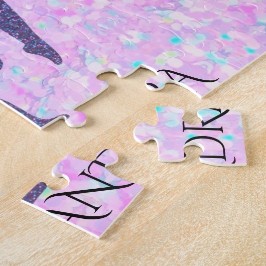 GYMNASTICS Pastellpuzzle mit personalisiertem Name Puzzle (Seite)