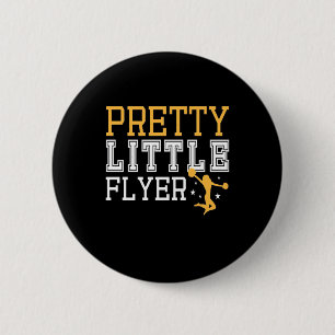Gymnastics Pretty Little Flyer Button