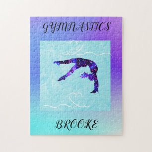 GYMNASTICS PUZZLE mit Gymnast & individuelle Name.