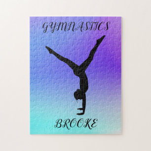 GYMNASTICS PUZZLE mit Gymnast & individuelle Name.