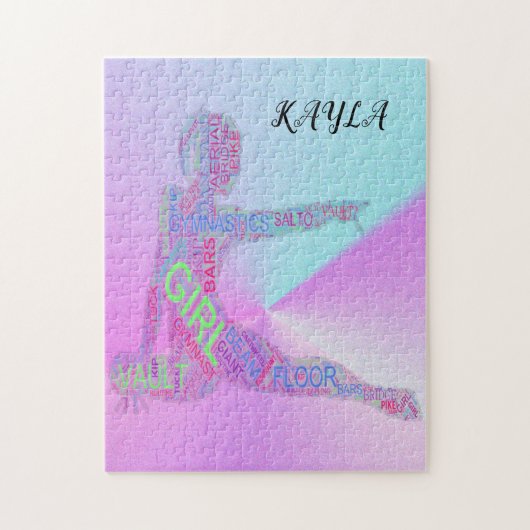 GYMNASTICS PUZZLE PERSONALISIERT! (Vertikal)