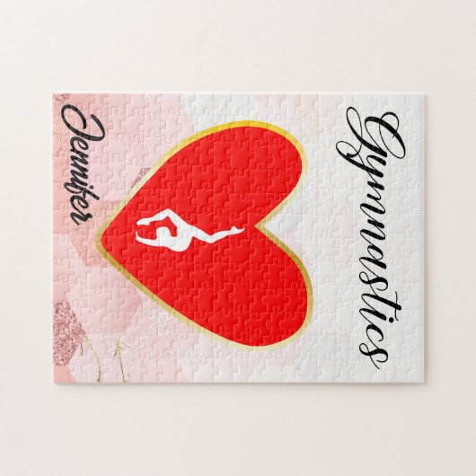 GYMNASTICS PUZZLE PERSONALISIERT (Horizontal)