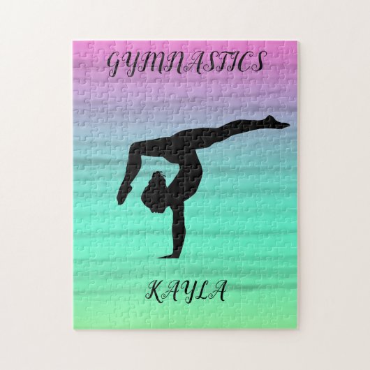 GYMNASTICS PUZZLE PERSONALISIERT! (Vertikal)