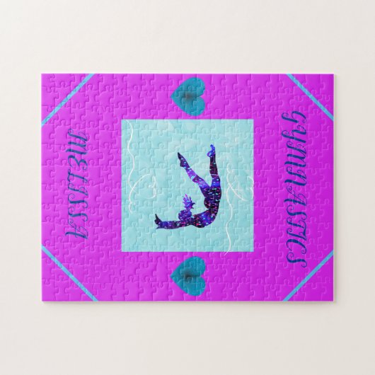 GYMNASTICS Rätsel personalisiert. Puzzle (Horizontal)