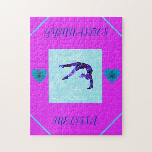 GYMNASTICS Rätsel personalisiert. Puzzle (Vertikal)