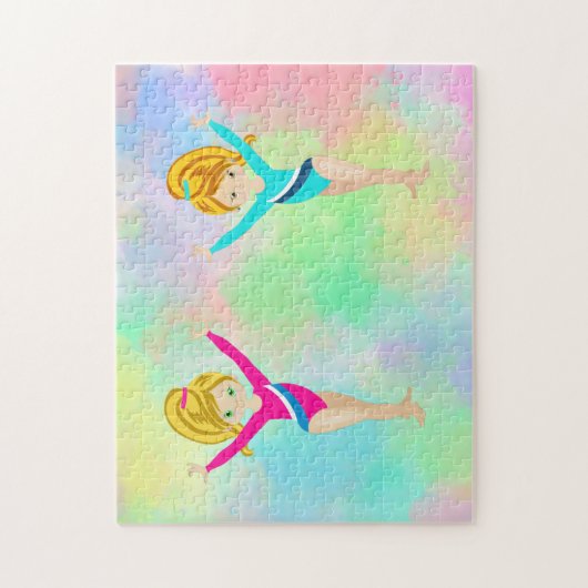 "GYMNASTICS" Regenbogen Puzzle (Vertikal)