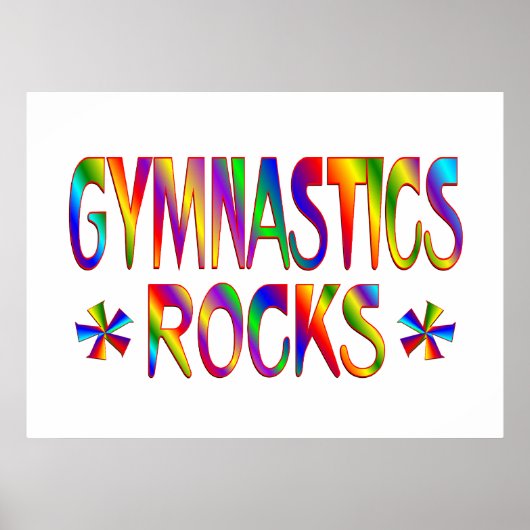 GYMNASTICS ROCKS POSTER (Vorne)