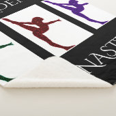 GYMNASTICS SHERPA GROSSER BLANKET MIT NAMEN. SHERPADECKE (3/4)