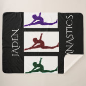 GYMNASTICS SHERPA GROSSER BLANKET MIT NAMEN. SHERPADECKE (Vorderseite (Horizontal))