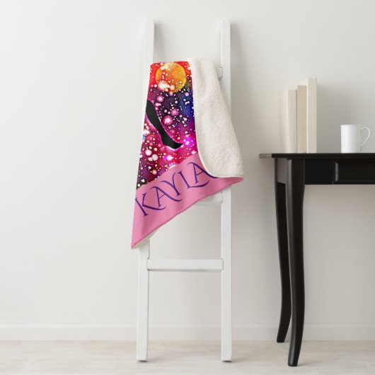 GYMNASTICS SHERPA MEDIUM BLANKET MIT NAME. SHERPADECKE (Beispiel)