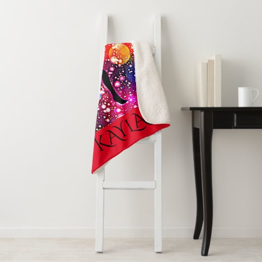 GYMNASTICS SHERPA MEDIUM BLANKET MIT NAMEN. SHERPADECKE (Beispiel)