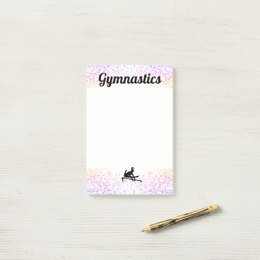 GYMNASTICS STATIONERY - Post-it Notes 4"x 6" Klebezettel (Auf Schreibtisch)