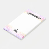 GYMNASTICS STATIONERY - Post-it Notes 4"x 6" Klebezettel (angewinkelt)
