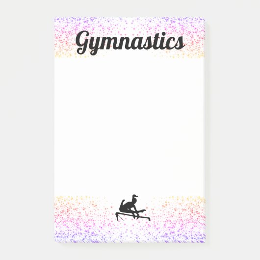 GYMNASTICS STATIONERY - Post-it Notes 4"x 6" Klebezettel (Vorderseite)