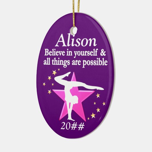 GYMNASTICS TRÄUMT PERSONALISIERTE ORNAMENT (Links)