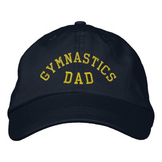 GYMNASTICS VATER bestickt Bestickte Baseballkappe (Vorderseite)