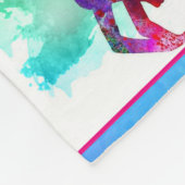 GYMNASTICS WASSERFARBENQUILLE FLEECEDECKE (Ecke)