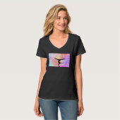 Gymnastics Words Ombre T-Shirt (Vorderseite Vollansicht)