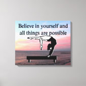 GYMNASTICS ZIELE LEINWANDDRUCK (Vorderseite)