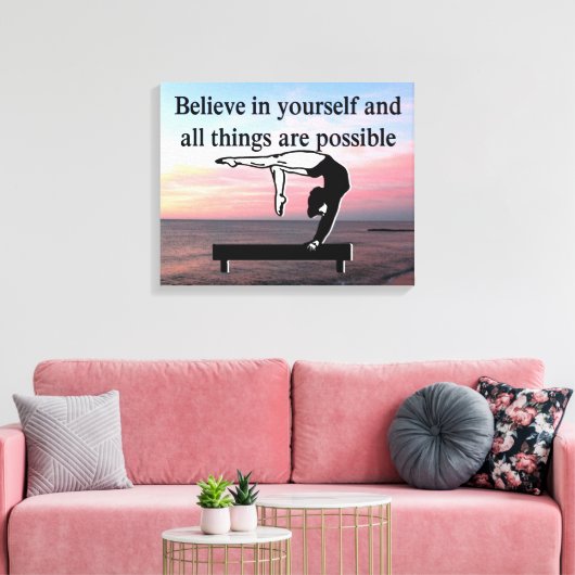 GYMNASTICS ZIELE LEINWANDDRUCK (Insitu (Wohnzimmer))