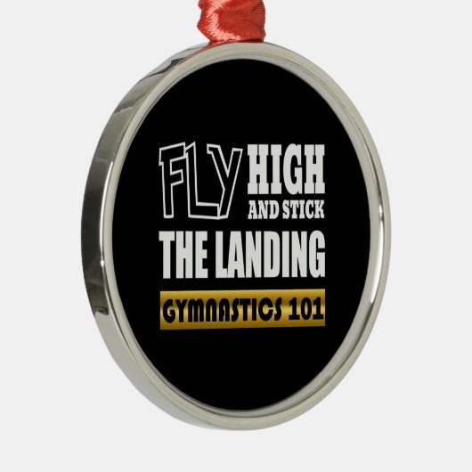 Gymnastik 101 Fliegenhoch - Bar Gymnast Ornament Aus Metall (Rechts)