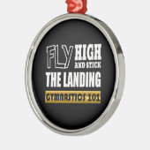 Gymnastik 101 Fliegenhoch - Bar Gymnast Ornament Aus Metall (Links)